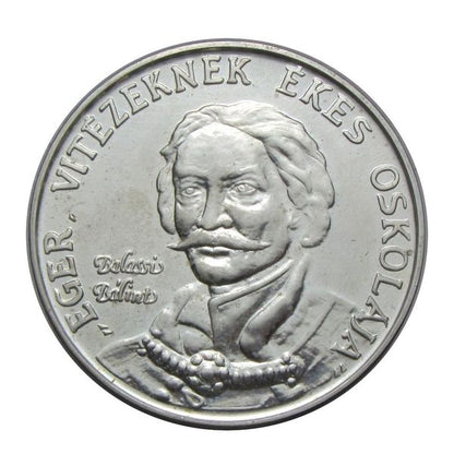 MÉE Eger 1985 ICOMOS Balassi Bálint ezüst emlékérem