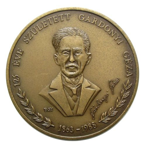 MÉE Eger 1988 Gárdonyi Géza piefort emlékérem