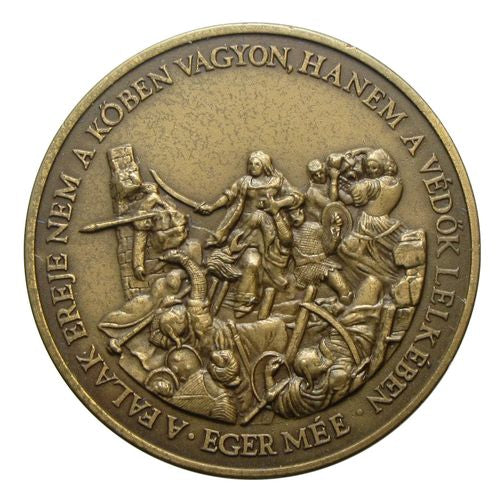 MÉE Eger 1988 Gárdonyi Géza piefort emlékérem