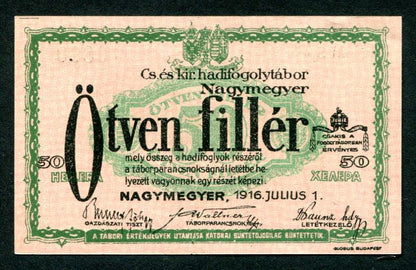 Hadifogolytábor - Nagymegyer 50 fillér