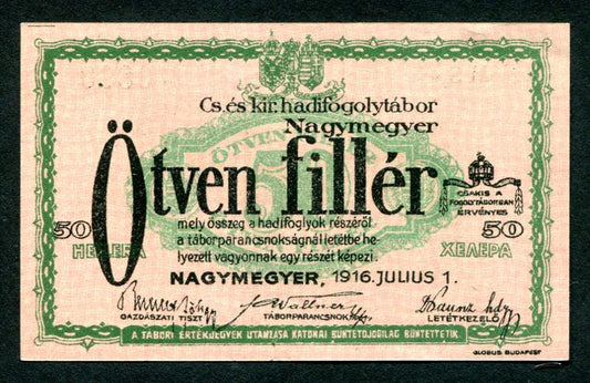 Hadifogolytábor - Nagymegyer 50 fillér