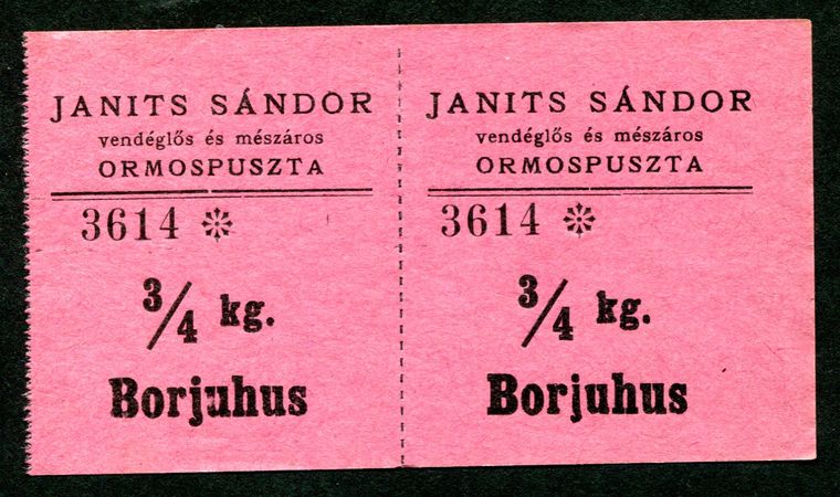 Ormospuszta Janits Sándor borjúhús 3/4kg