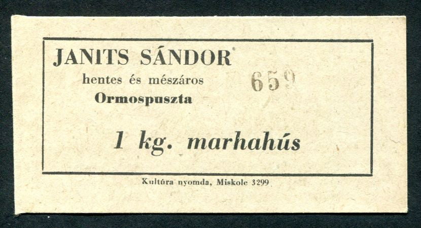 Ormospuszta Janits Sándor marhahús 1kg