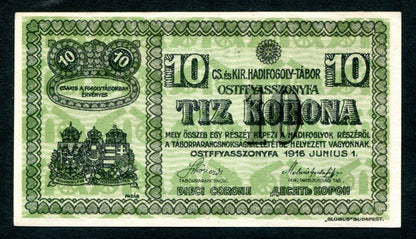 Hadifogolytábor - Ostffyasszonyfa II. 10 Korona