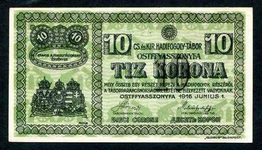 Hadifogolytábor - Ostffyasszonyfa II. 10 Korona