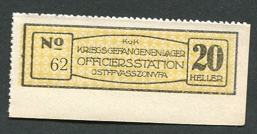 Hadifogolytábor - Ostffyasszonyfa I. 20 heller