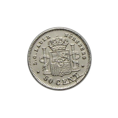Pólyapénz Spanyolország 1887 50 cent