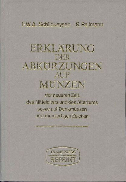 Schlickeysen: numizmatikai rövidítések