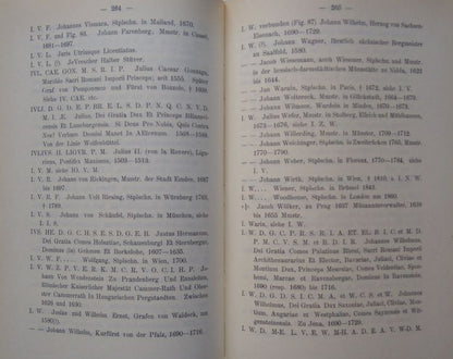 Schlickeysen: numizmatikai rövidítések