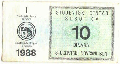 Szabadka Egyetemista Központ 1988