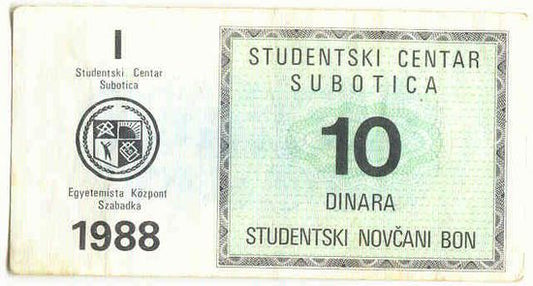 Szabadka Egyetemista Központ 1988