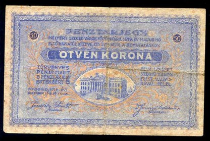 Szeged 1918 50 Korona