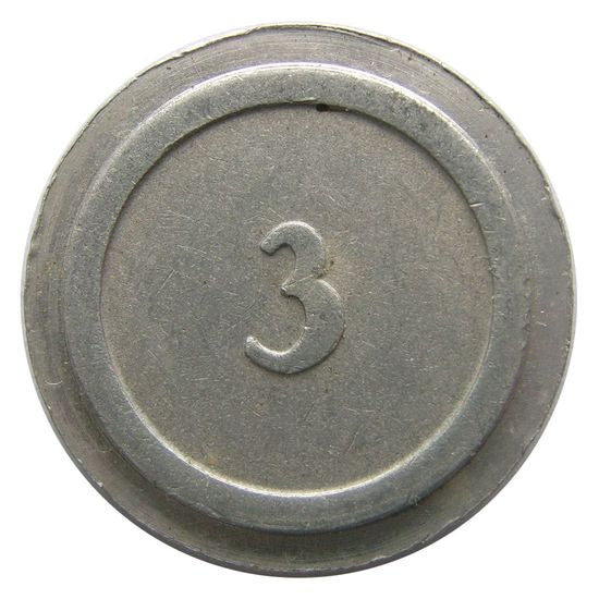 Utasellátó Automata Érme "3" értékjelzés