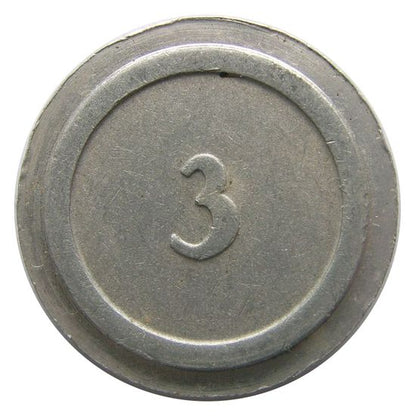 Utasellátó Automata Érme "3" értékjelzés