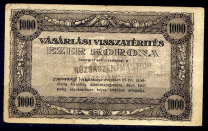 Vásárlási visszatérítés 1000 Korona