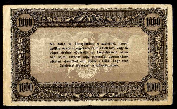 Vásárlási visszatérítés 1000 Korona