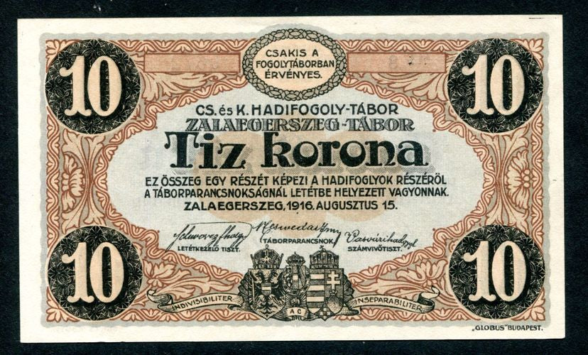 Hadifogolytábor - Zalaegerszeg 10 Korona