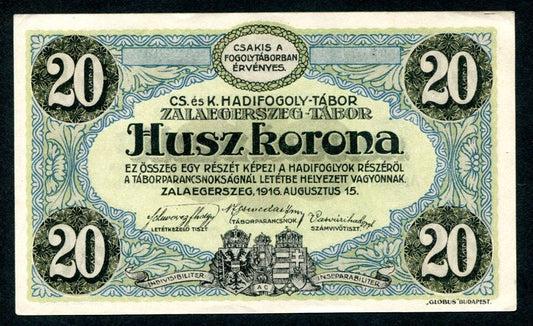 Hadifogolytábor - Zalaegerszeg 20 Korona